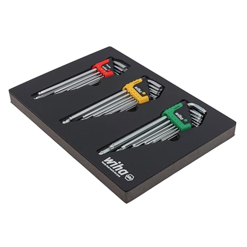 Image of Wiha 66979 35 Piece ErgoStar L-Key Tray Set - Hex Metric, Hex SAE, Torx
