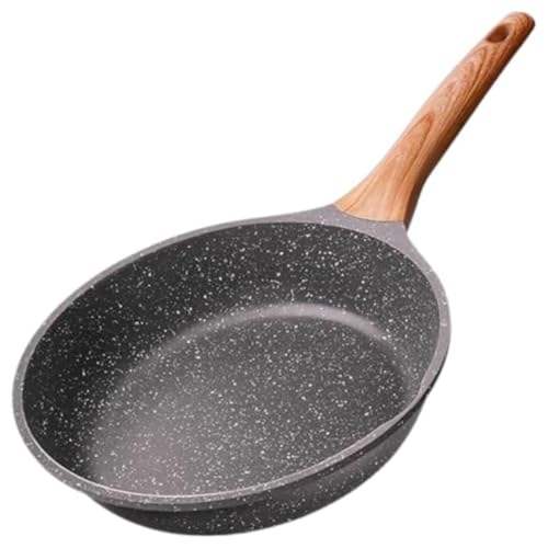 Frigideira Antiaderente Funda Com Cabo De Madeira Panela Por Indução Frita Sem Óleo Não Gruda Com 24cm PREMIUM DUPIN