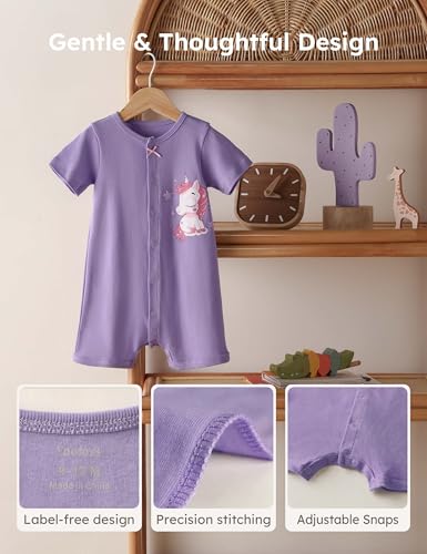 Yoofoss Baby Boy and Girl Romper 0-12 Months 100% Organic Cotton4