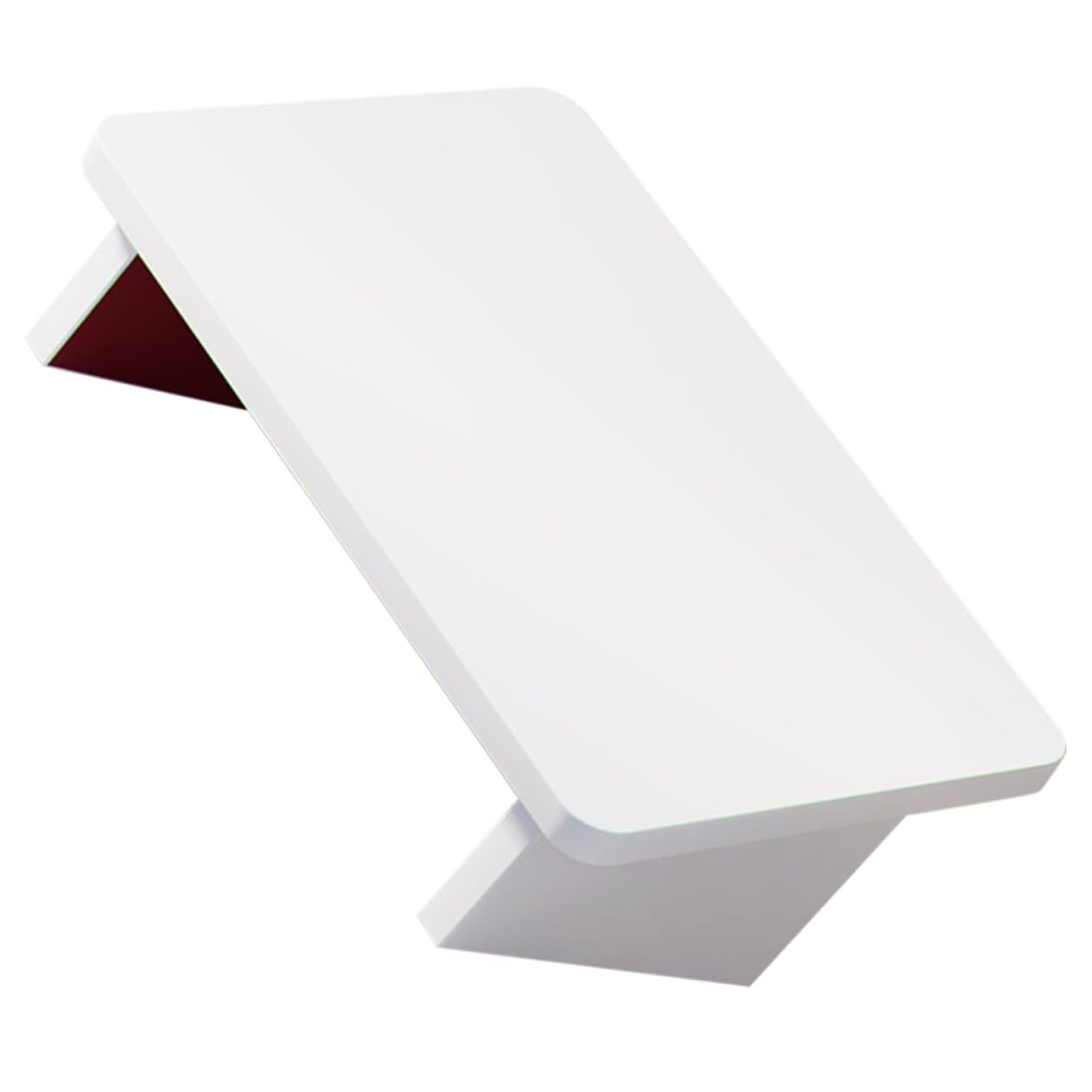 Poggiapiedi Antiscivolo in Legno Bianco Ergonomico per Ufficio | Design Leggero, Riduce la Fatica, per Studio e Soggiorno, Formato Portatile per Uso Quotidiano