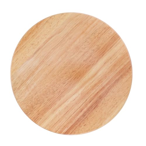 PRETYZOOM Asiento de Repuesto Redondo de Madera Maciza para Taburete de Bar 35 CM Diámetro Parte del Asiento para Sillas y Taburetes Compatible Uso en Cafeterías y Hogares