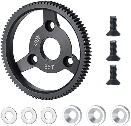 MOHERO Metal Spur Gear 48P 86T Transmission Gears for 1/10 Slash 2wd Rustler Stampede Telluride RC Car