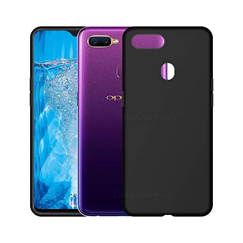 Image of Case Creation Luxurious OG Series for OppoF9 Case Cover,Anti-Dirty Slim Case Frosted Matte Cute Candy TPU Raised Bezel (Splash of Color) Back Cover for Oppo F9 -Black