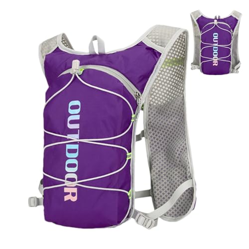 Mochila de agua para correr, chaleco de agua para senderismo, mochila de hidratación transpirable ergonómica para senderismo, camping, fitness, compañero, correr