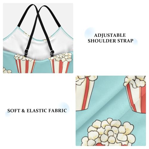 Popcorn Girls One Piece Swimsuits Sport Halter Swimwear Beach Bathing Suit 3T3