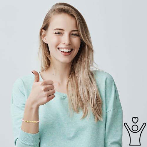 YANCHUN Dont Let The Hard Days Win Bracelet Inspirational Gifts for Women Remember Who You are Bracelet Christmas Stocking Stuffers Gifts2