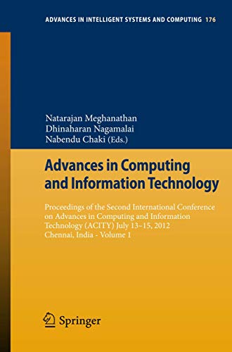 Advances in Computing and Information Technology: Proceedings of the Second International Conference on Advances in Computing and Information ... in Intelligent Systems and Computing, 176)