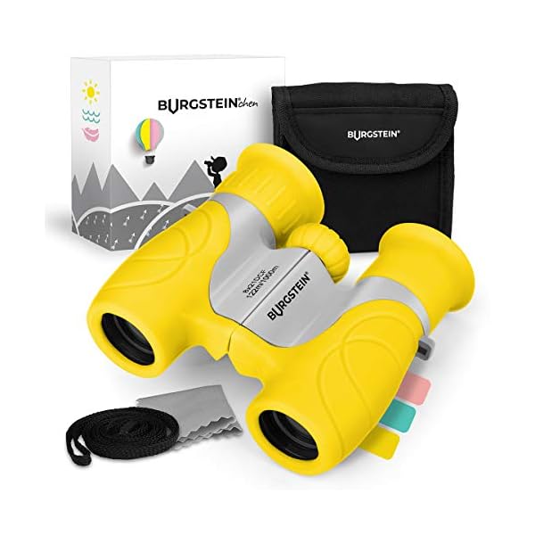 Burgstein®chen Fernglas für Kinder - Kompaktes Kinderfernglas 8x21 ab 3 Jahren, Leicht & Robust, inkl. Tasche…