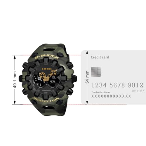Image of Casio G-Shock GA-V01CMG-3ADR Analog-Digital Black Watch Men (G1807)