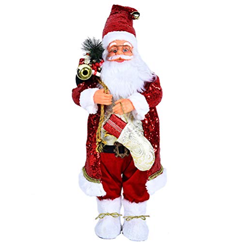 CoURTerzsl Creative Santa Claus Doll Merry Christmas Decorations for Home New Year Toys Cover