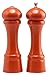 Chef Specialties 8 Inch Windsor Pepper Mill and Salt Shaker Set - Butternut Orange