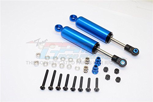 GPM For HPI Crawler King/Gmade R1 / Vaterra K5 Upgrade Parts Aluminum Front/Rear Internal Shocks (100mm) - 1Pr Set Blue
