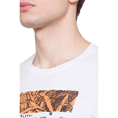 Image of Spykar Men's Printed Slim Fit T-Shirt