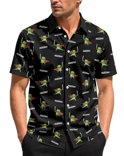 Image of 99TIMORO Funny Movie Mens Hawaiian Shirts Button Down Short Sleeve