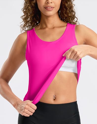 Image of G Gradual Tankini Tops for Women High Neck Swimsuits Swim Top Modest Bathing Suit Swimwear Tank Top only No Bottom
