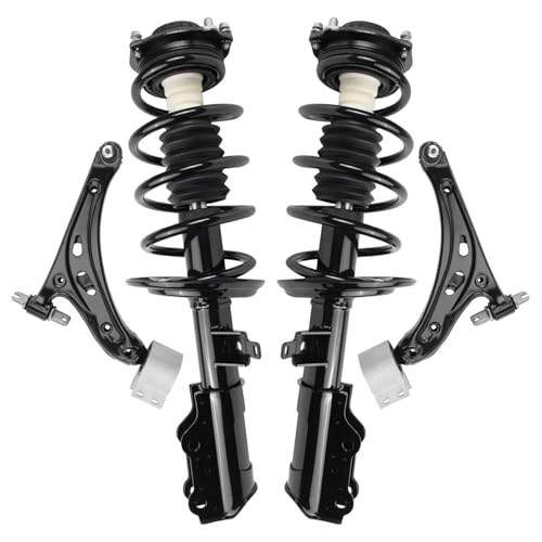 Image of Detroit Axle - Front Struts Kit for 2017-2023 GMC Acadia Cadillac XT5, Lower Control Arms with Ball Joint Complete Struts with Coil Spring Assembly 2018 2019 2020 2021 2022 Replacement Suspension Kit