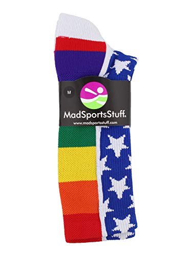 MadSportsStuff Rainbow Pride Crew Socks4