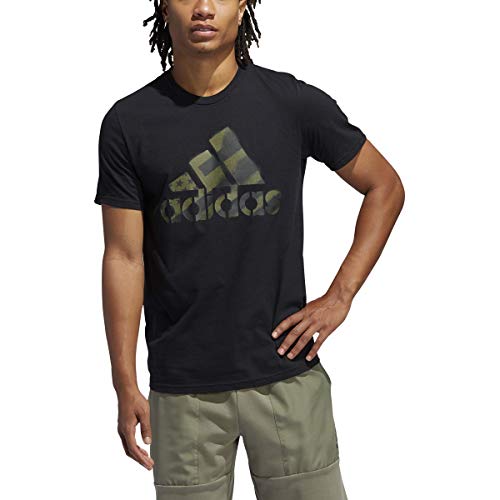 adidas Badge of Sport Coded t-shirt homme vêtement sport manches courtes noir
