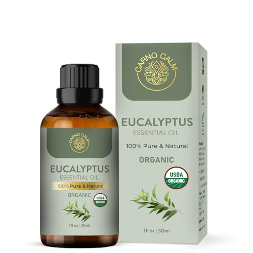 Carno Calm Eukalyptusöl für Diffusor 30ml | 100{25fdea91f68e6dd272d0b6e1ed366f1c987e3ad25760f62ba258ea518ea27e65} reines und natürliches ätherisches Eukalyptusöl | für Aromatherapie, Bad, Luftbefeuchter, Haar & Haut | 1 fl oz Carno Calm Eukalyptusöl für Diffusor 30ml | 100{25fdea91f68e6dd272d0b6e1ed366f1c987e3ad25760f62ba258ea518ea27e65} reines und natürliches ätherisches Eukalyptusöl | für Aromatherapie, Bad, Luftbefeuchter, Haar & Haut | 1 fl oz
