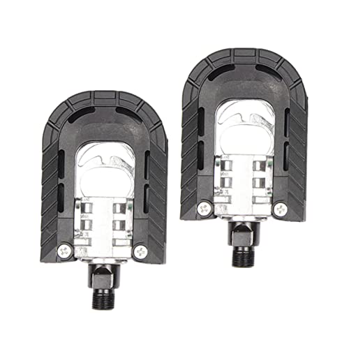 Aluminum Alloy Folding Mountain Bike Pedal Non Slip Platform with Bearing Structure Foldable Flat Pedals for Commuting Road Touring and