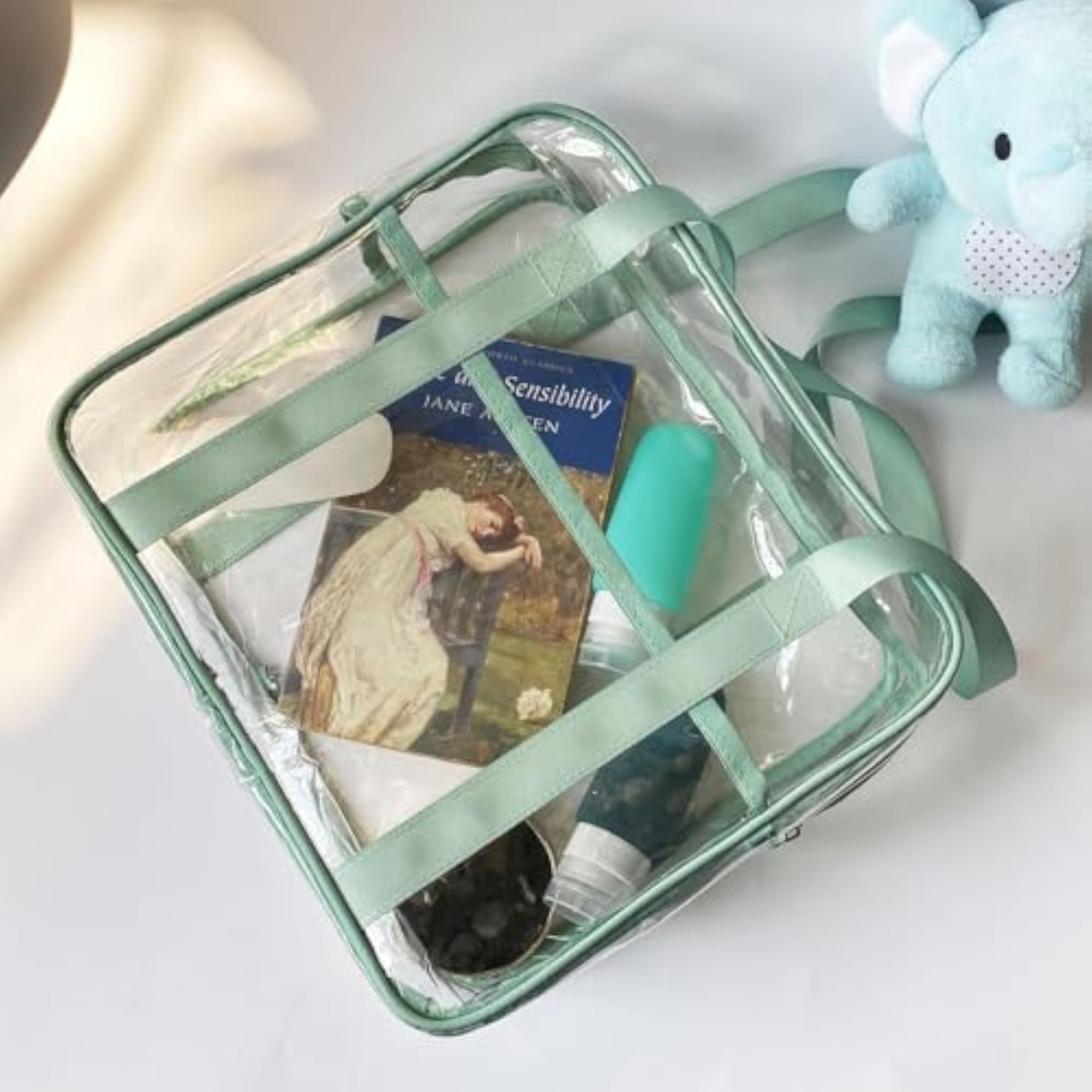 Large Clear Cosmetic Bag Transparent Makeup Toiletry Organizer