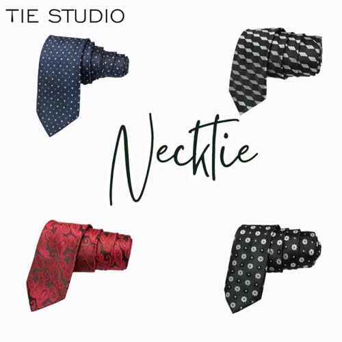 Image of TIE STUDIO Formal Necktie for Men | Jacquard Fabric | Size 150cm x 7cm