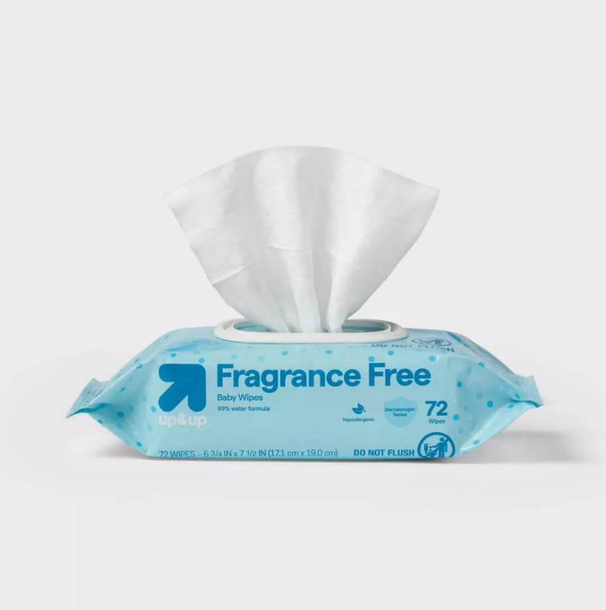 Up&up Fragrance Free Baby Wipes, Unscented, Hypoallergenic, Ethyl Alcohol-Free, Viscose, 216 Count — view 4