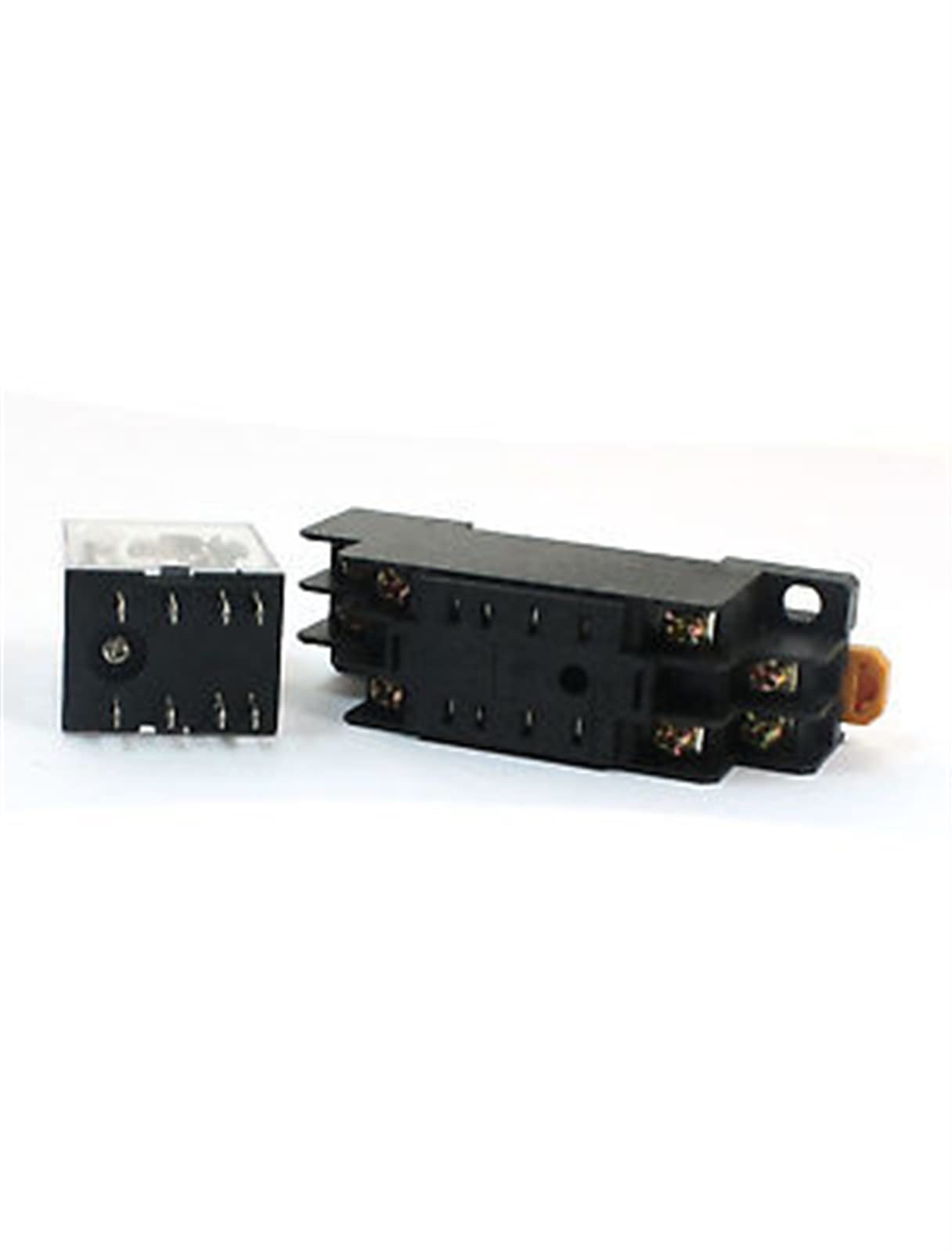 Ersatzteile 10 Stück AC 380V Coil DPDT 2NO 2NC 8-Pin 35mm DIN-Schienenmontage-Leistungsrelais
