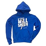 500 LEVEL Will Smith Hoodie Sweatshirt (Hoodie, Large, Royal Blue) - Will Smith Celebration WHT