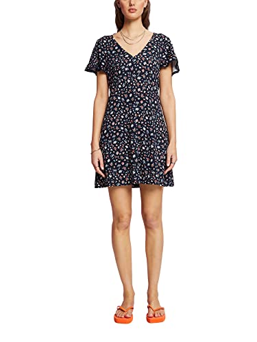ESPRIT Damen 043EE1E323 Kleid, 408/DARK Blue 4, M