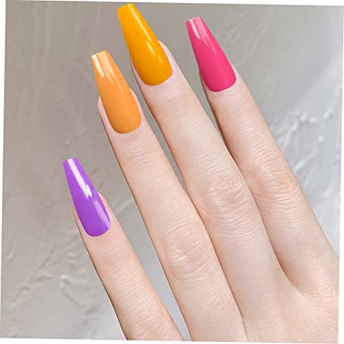 Beaupretty 1 Caixa Extensões De Unhas Dicas De Unhas Pontas De Unhas Quadradas Cônicas Pontas Das Un