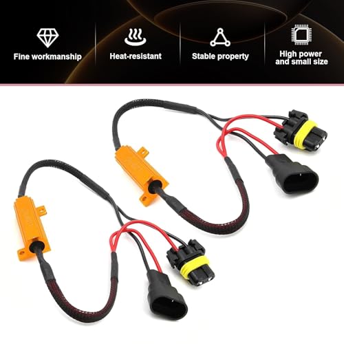 2 piezas decodificador LED para luces de automóvil 9006/HB4 miniatura 4