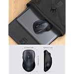 Trueque Wireless Mouse for Laptop, 2.4GHz Ergonomic Computer Mouse with Back & Forward Buttons, 3 Levels Tracking Speed, 6 Buttons, Optical USB Cordless Mice for Windows Chromebook MacBook PC (Gray) - Image 4