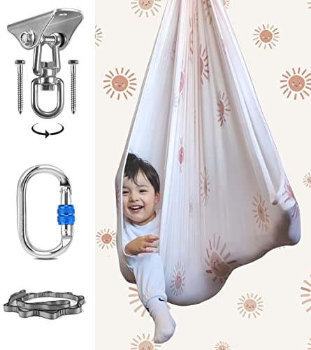 Image of Orbsoul Cuddle Swing - Your Ultimate Sensory Swing (Everything Included) - Soft Premium Nylon