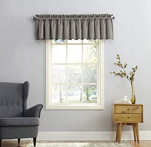 Sun Zero Barrow Energy Efficient Rod Pocket Curtain Single Valance #TOP2