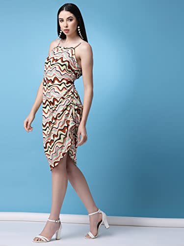 Image of OOMPH! Women's Crepe Sheath Knee-Length Dress