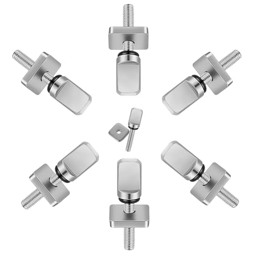 57lilina 6pcs Surfboard Fin Screws, Stainless Steel Sup Surf Fin Screw Set for Long Stand Up Board Paddle Board Longboard Paddleboard Inflatables Kayak Boat Surfing Fins Accessories