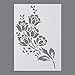 Produktbild efco Blumen Schablone in 1 Design, Kunststoff, transparent, A4