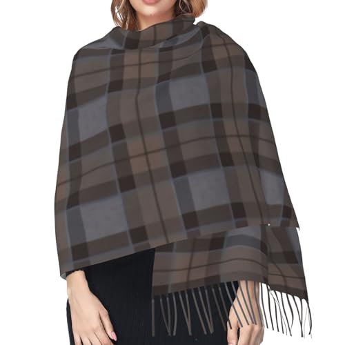 Outlander Tartan - Fraser Tartan Imitation Cashmere Tassel Scarf Winter Scarf Autumn Softest Classic Warm4