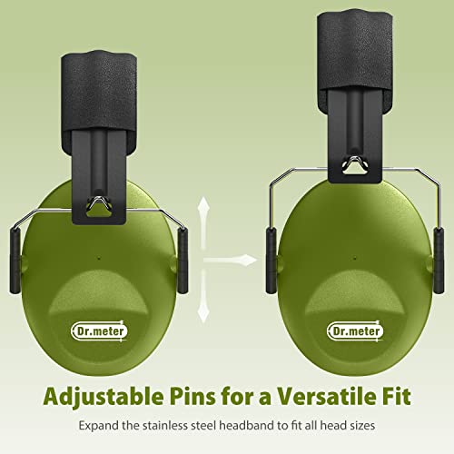 image for Dr.meter Noise Cancelling Ear Muffs: SNR27.4 Noise Cancelling Headphon