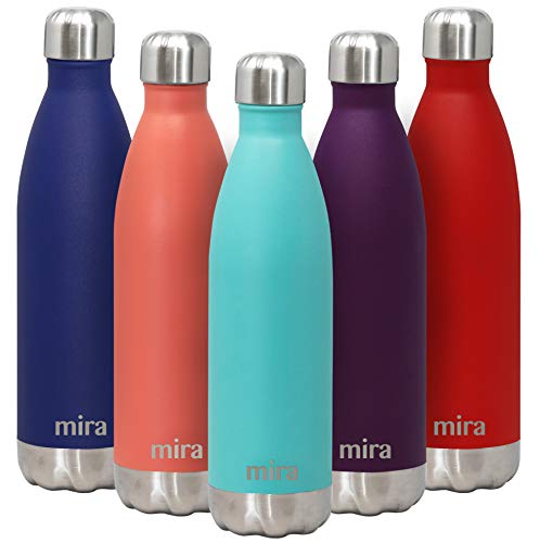 MIRA 25 Oz Stainless Steel Water Bottle | Double Walled Vacuum Insulated Cola