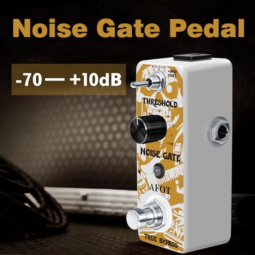AFOT Noise Gate Pedal, Noise Killer Guitar Pedal Noise Suppressor Effect 2 Modes for Electric Guitar and Bass True Bypass - Thumbnail 5