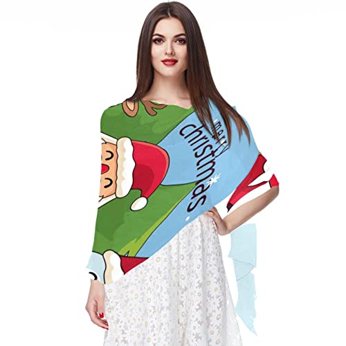 Foulard mousseline de soie Noël pour illuminer vos tenues de réveillon en famille