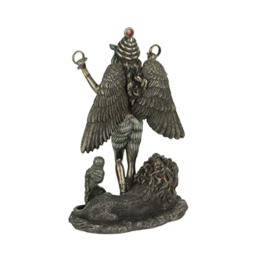 Estatua Ishtar Reina de los Cielos 8.63 in Bronce y Resina miniatura 3