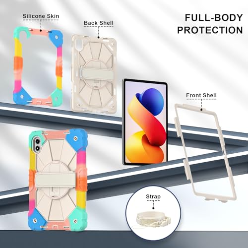 Coque Redmi Pad 2 Pro 12.1 incassable avec support bleu pour travailler sans risques - 2
