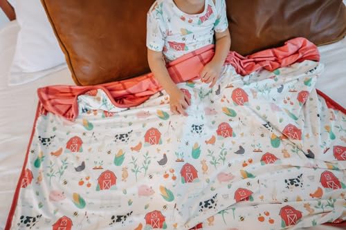 Image of Copper Pearl Jumbo 3-Layer Baby Blanket: Soft Baby Quilts for Boys and Girls | Breathable, Cozy, Toddler Blanket | Baby Quilt for Newborns | 46x46 Premium Polyester /Rayon | Farmstead