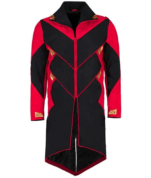 Mens The Hedgehog 2 Doctor Robotnik Cosplay Party Costume Outerwear Genuine Suede & Cotton Trench Coat2