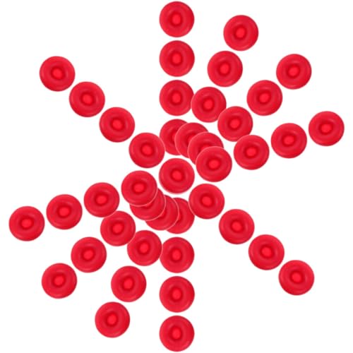 Tapones rojos de látex para tubos de masilla, 45 piezas miniatura 1