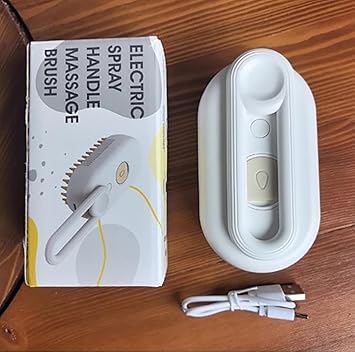 GOPINATH ECOM Pet Grooming Kit for Dogs & Cats 3 in 1 – Dog Bath Brush, Steam Pet Grooming Brush & Pet Hair Remover Gloves | Pet Deshedding Cleaning Combo for Puppies, Kittens | Dog & Cat Grooming Accessories 1