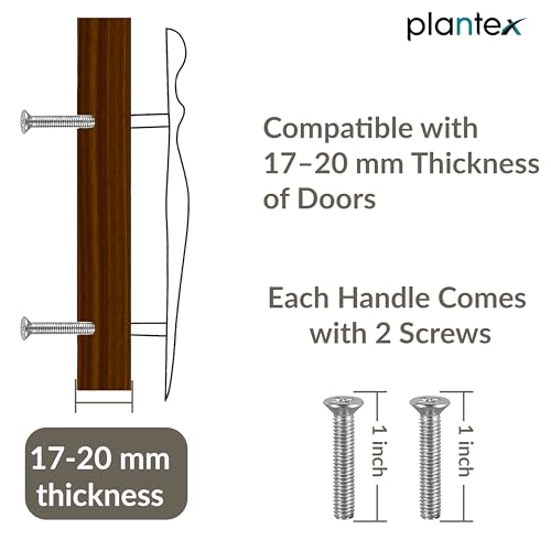 Image of Plantex Cabinet Handle /160mm Handle for Cabinet /Furniture /Door Pull-Push Handle for Home /Office - Pack of 1 (Satin)